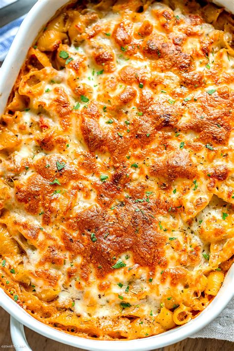 Cheesy Baked Pasta Recipe with Creamy Meat Sauce – Baked Pasta ...