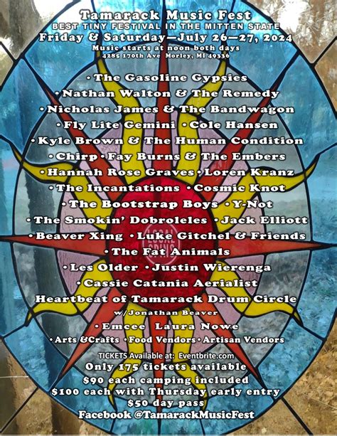 Tamarack Music Festival 2024, 4285 170th Avenue, Morley, MI, USA, 26 ...
