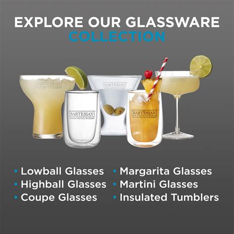 Snapklik.com : Bartesian Cocktail Glass Sets - Lowball Drinking ...
