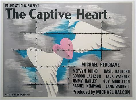 THE CAPTIVE HEART (1946) Original Vintage Ealing Classic UK Quad Film ...