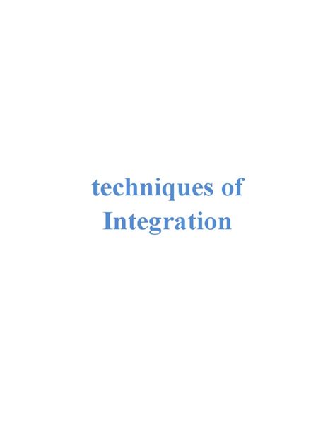 Image result for Methods of Integration