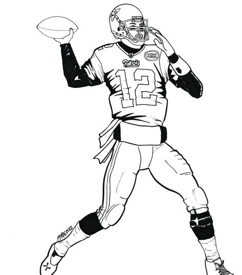 Nfl Player Coloring Pages at GetColorings.com | Free printable ...