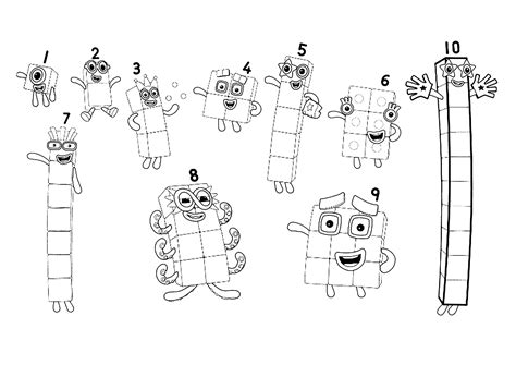 Numberblock 5 Coloring Pages [2025]