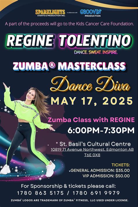 Zumba Master Class with Dance Diva " Regine Tolentino, St. Basil's ...