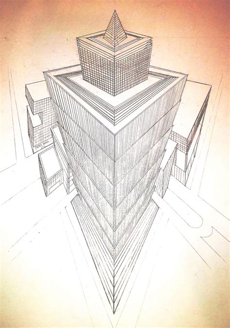 Three Point Perspective - Building by Fong S.Kiat at Coroflot.com