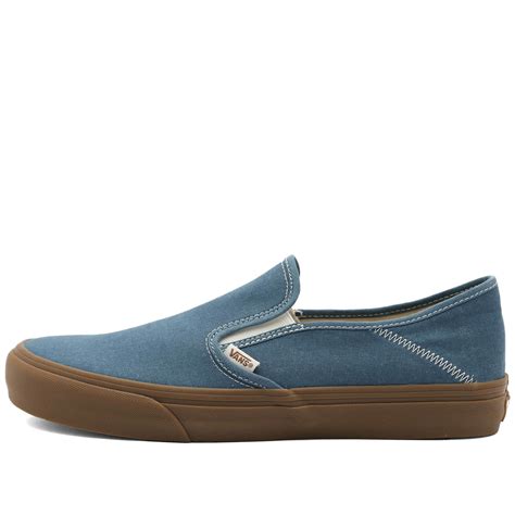 Vans Men's UA Slip-On VR3 SF KICKDOWN Sneakers in Captains Blue Vans