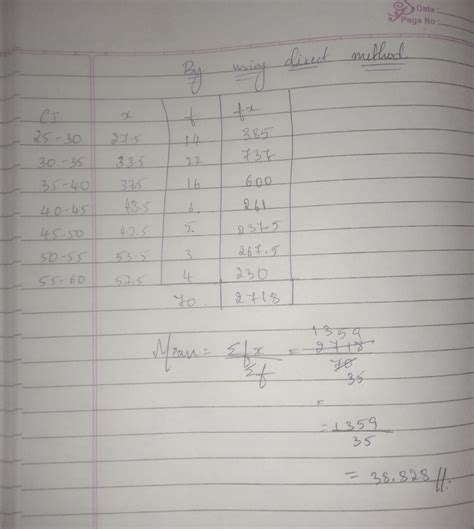 9. Find the mean of the following frequency distribution by assumed ...