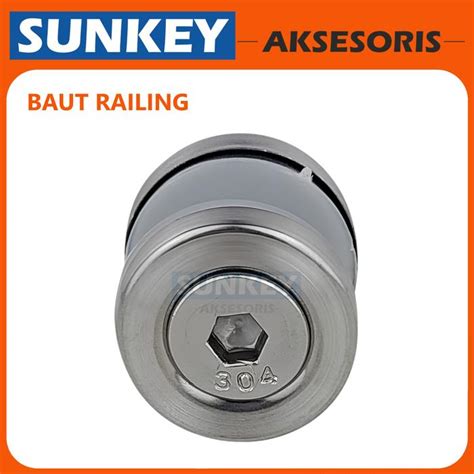 Jual Pin Railing Kaca Atau Baut Jepitan Kaca Railing Tangga Stainless ...