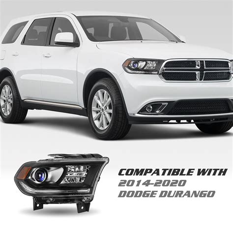 Right Passenger Side For 2016-2020 Dodge Durango Headlight Halogen ...