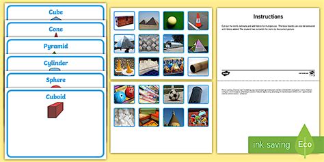 Workstation Pack: 3D Shapes in the Environment Activity Pack