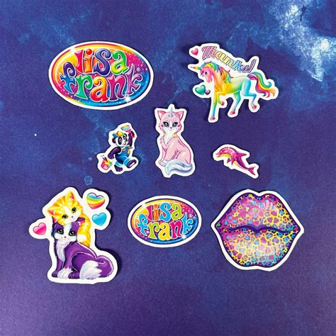 Inspired Lisa Frank Sticker Pack Cute & Adorable Inspired Stickers ...