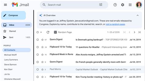 You can now search the Epstein emails in a simulated Gmail tab - AIVAnet