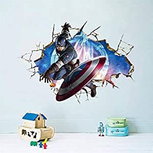 Buy Gadgets Wrap Cartoon Movie Captain The Avenger Home Decal Wall ...