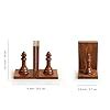 ExclusiveLane 'Chess Queen' Sheesham Wooden Bookends for Home Decor (20 ...