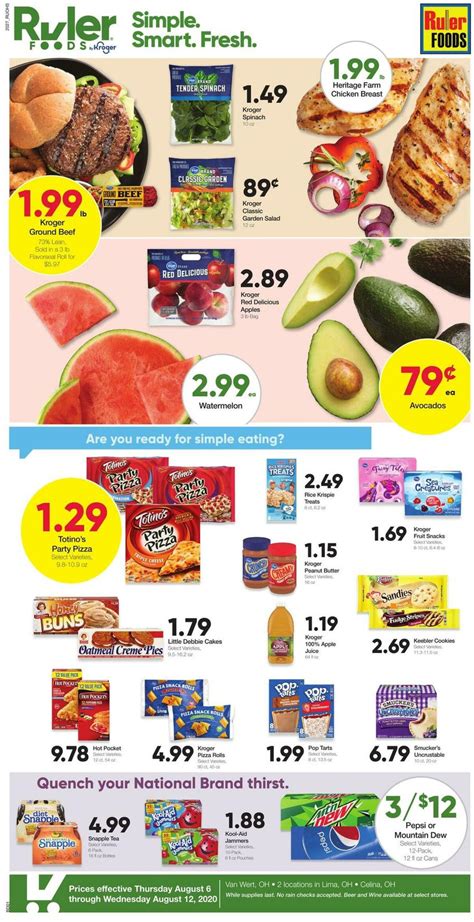 Ruler Foods Best Offers & Special Buys from August 6