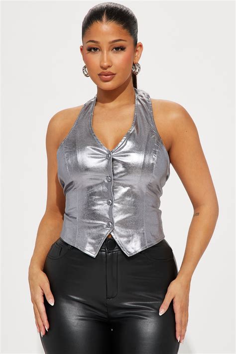 Guilty As Sin Metallic Parachute Pant - Silver | Fashion Nova