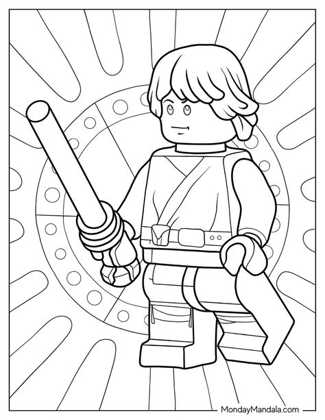 Lego Luke Skywalker Tegninger Til Fargelegging
