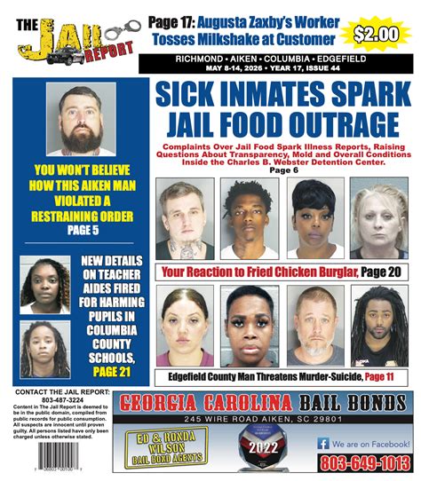 Jail Report: May 8th - The Augusta Press