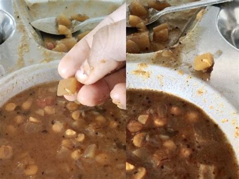 Indignation among students over poor quality food served in mess of ...