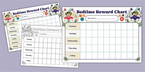 Bee-Themed Bedtime Reward Chart