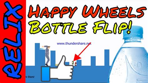 Happy wheels bottle flip!?! - YouTube