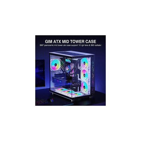 GIM ATX Gaming PC Case, 270 Full View Tempered India | Ubuy