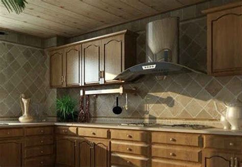 美式新古典风格厨房实木橱柜装修效果图_土巴兔装修效果图