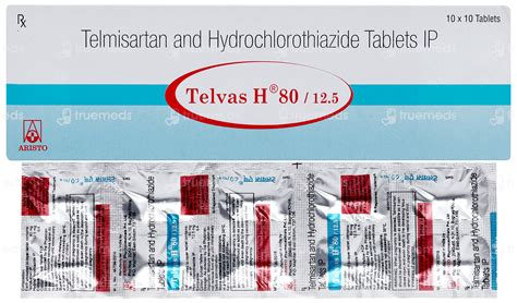Telvas H 80/12.5 Tablet 10: Uses, Side Effects, Price & Substitutes
