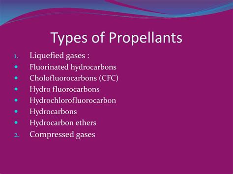 Classification of Propellant with Example 的图像结果