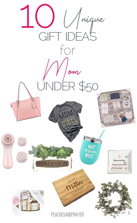 10 Unique Gift Ideas for Mom Under $50 - Peaches & Prayer