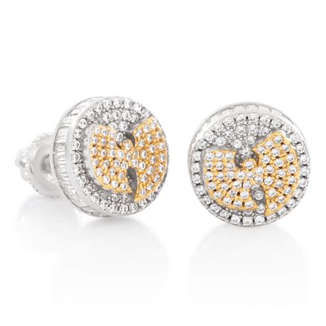 Wu-Tang x King Ice - 10mm Wu-Tang Logo Earrings - Prokingice