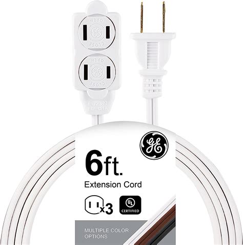 Brandclub - GE 3-Outlet Extension Cord with Multiple Outlets 6 Ft ...
