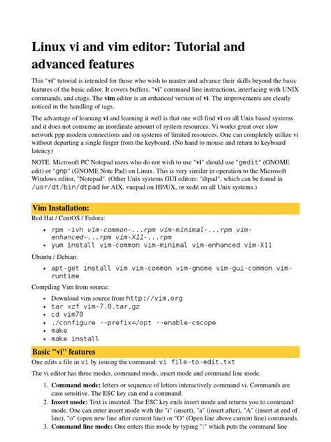 Image result for Linux Vim Tutorial