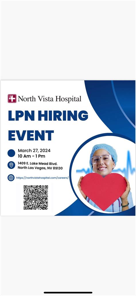 North Vista Hospita’s LPN Hiring Event! March 27, 2024 10am -1pm Bring ...