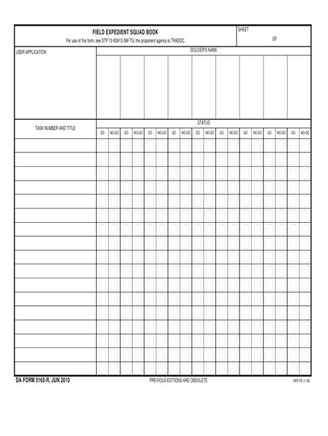 2010-2026 Form DA 5165-R Fill Online, Printable, Fillable, Blank ...