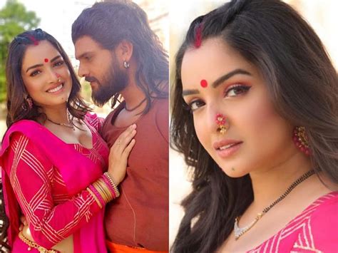 Aamrapali Dubey and Khesari Lal Yadav romantic photos for bhojpuri film ...