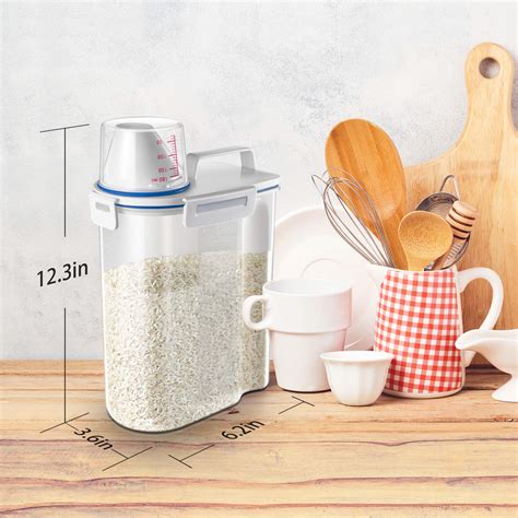 Buy TBMax Small Rice Storage Container -5 Lbs Cereal Dispenser with ...