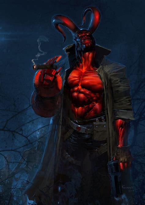 Hellboy, Anton Kokarev on ArtStation at https://www.artstation.com ...