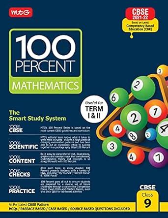 MTG 100 Percent Mathematics Class-9, CBSE Based Book For Term 1 & 2 ...