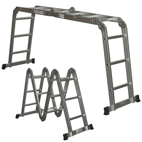LADDER 12 FOOT Multi-Purpose-Position Aluminum Folding – Build Master Tools