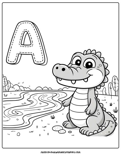 12 Letter A Coloring Pages
