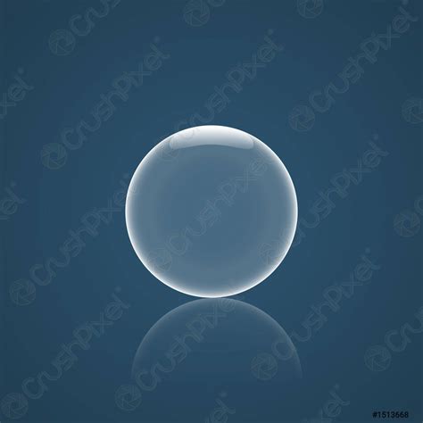 Bubble Icon with reflection - stock vector 1513668 | Crushpixel