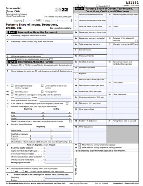 What is IRS Form 1065 Schedule K-1?