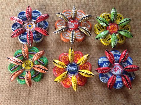 Bottle cap art Christmas ornaments. Beer Bottle Cap Crafts, Bottle Cap ...
