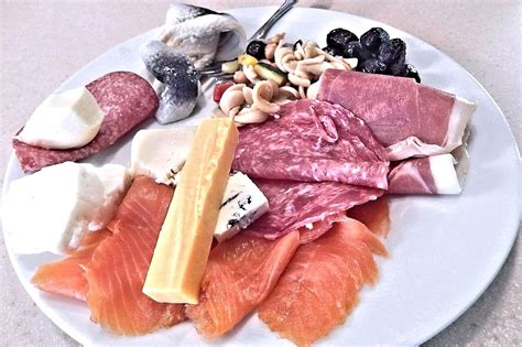 Free Images : dish, meal, fish, cuisine, pasta, prosciutto, salami ...