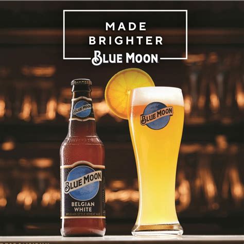 Blue Moon Beer Bottle Drawing