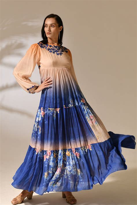 TERRA BLUE MAXI DRESS – Bhanuni by jyoti