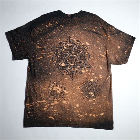 Sacred Geometry Designed Shirt 25 of 50 (Tetrahedron 64 Star) Extra La ...