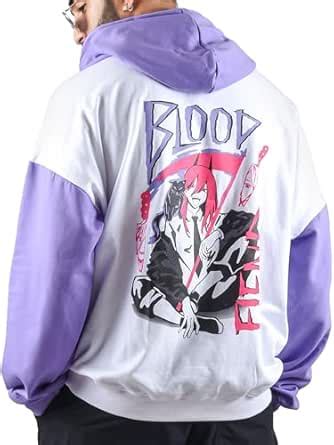 Buy ComicSense.xyz Cotton Unisex Chainsaw Man Anime Oversized Hoodie ...