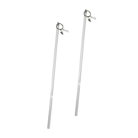 Versailles Home Fashions 2-Pack Clearfrost Plastic Curtain Rod Extender ...